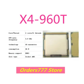 Новый импортный оригинальный процессор X4-960T 960T 960 4 ядра 4 потока Сокет AM3 3,0 ГГц 95 Вт 45 нм DDR3 R4 гарантия качества