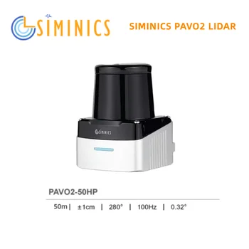 SIMINICS PAVO2 Lidar PAVO2-LS-50HP 50m TOF Наружный лазерный радарный Датчик для Навигации робота, обхода препятствий, взаимодействия с экраном