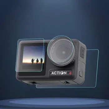 Защитная пленка из закаленного стекла HD для экрана камеры DJI Action 4, аксессуары из закаленного стекла