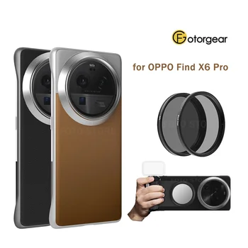 Комплект Магнитных Фильтров Fotorgear с заполняющим светом Bluetooth Handle Grip Shutter для Телефона OPPO Find X6 Pro CPL Black Mist ND Filter