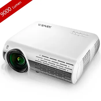 Встроенный проектор YABER Y30 1080P с яркостью 9000Л Видеопроектор Full HD 1920 x 1080, ±50 ° Поддержка 4D коррекции трапецеидальных искажений 4k