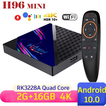 ГОРЯЧАЯ H96 Mini V8 Smart TV Box Android 10,0 Четырехъядерный 2G 16G Быстрый Тв-Ресивер Медиаплеер 4K HD 3D WiFi 1G8G TV BOX Телеприставка