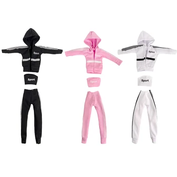 NK 3 комплекта, 30 см, модная спортивная повседневная одежда для принцессы, одежда для йоги, спортивная одежда для бега, аксессуары для куклы Барби, подарочные игрушки