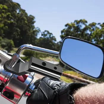 Удлинитель для крепления зеркала заднего вида на мотоцикле для крепления внешних фар, поддержки по телефону, вольтметра Черный Универсальный
