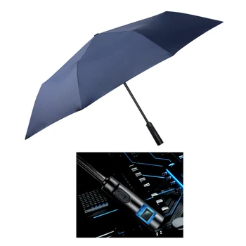 Запатентованное новое творение электронный автоматически открывающийся закрывающийся умный зонт от дождя и солнца с перезаряжаемой ручкой long last power bank
