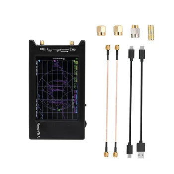 Для векторного сетевого анализатора NanoVNA-H4 4-дюймовый дисплей 10 кГц-1,5 ГГц MF HF VHF UHF Антенный анализатор
