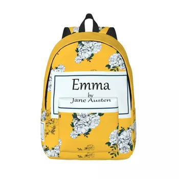 Холщовый рюкзак Emma By Jane Austen для женщин, мужчин, Водонепроницаемая сумка для колледжа, Школьная гордость и предубеждение, сумки для книг с принтом