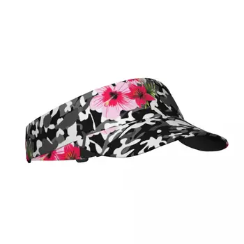 Летняя Воздушная солнцезащитная шляпа с камуфляжным козырьком в стиле Милитари С цветами, защита от ультрафиолета, Спорт, Теннис, Гольф, бег, Солнцезащитная кепка