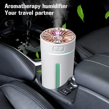300 МЛ Автомобильный Мини-увлажнитель воздуха USB Диффузор ароматических эфирных масел для домашнего автомобиля Ультразвуковой Туманообразователь со светодиодным ночным увлажнителем