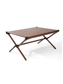 Походный стол Ozark Trail с алюминиевой откидной крышкой, темно-коричневый