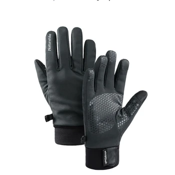 Мужские зимние велосипедные Теплые перчатки для альпинизма на открытом воздухе, водонепроницаемые ветрозащитные женские перчатки для вождения, нескользящие спортивные перчатки для бега