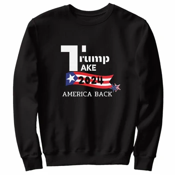 Верните Америку стороннику выборов Трампа 2024, Толстовки Унисекс из 100% хлопка, повседневный мужской пуловер с капюшоном, модная уличная одежда